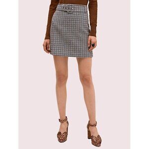 NEW‎ Kate Spade Pop Houndstooth Mini Skirt